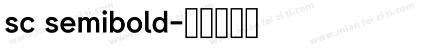 sc semibold字体转换